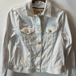 NWOT Michael Kors White Jean Jacket